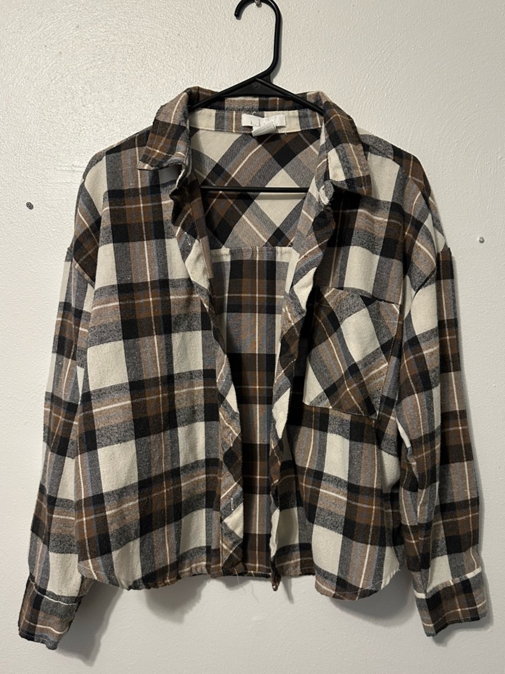 Women’s L.I.F.E Flannel Shirt Jacket - Brown & Cream
